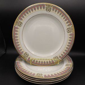 Set of 5, Antique (almost) J&G Meakin Art Deco pattern Amiens Salad Plates 8''
